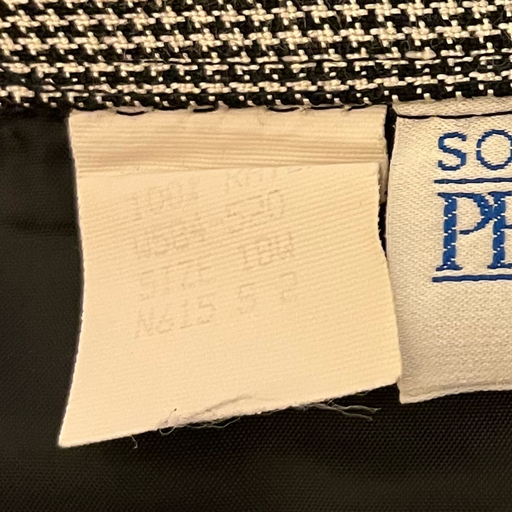 Pendleton Sophisticates Classic Houndstooth Black… - image 8